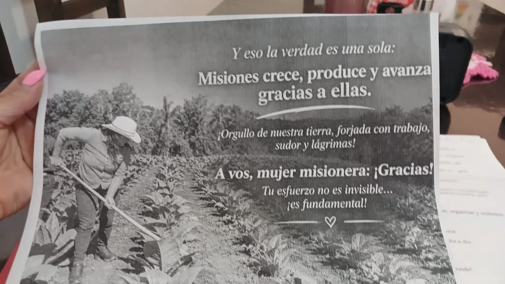 Imagen ilustrativa de la ayuda para mujeres rurales de Misiones propuesta por Elvani Goring